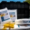 portable large spill kit for marine spills
