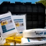 portable large spill kit for marine spills