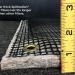 Spilltration® Husky filtration layer for removing oils, fuels, sheens, and sediments
