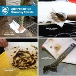versatile spill cleanup spilltration oil shammy towels