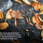 Heavy-duty polyethylene mesh top for added durability